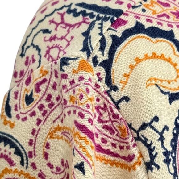 Cuddl Duds Lightweight Comfort Soft Knit Stretch Blazer Paisley Womens Jacket 2X - Picture 2 of 16